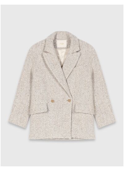 Manteau en laine mélangée