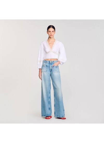 Top court en popeline