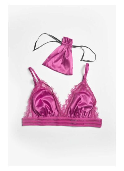 Soutien-gorge triangle Aurore fuchsia