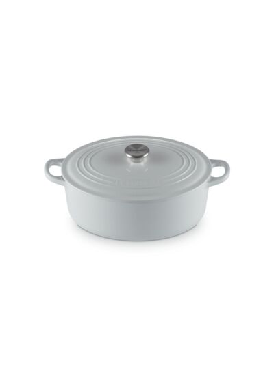 Cocotte ovale 29cm en fonte émaillée vapeur