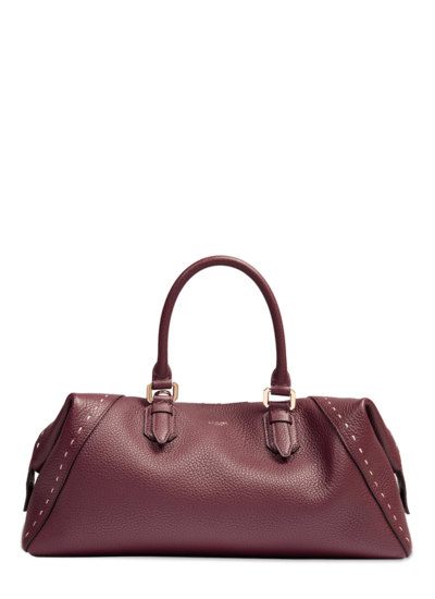 Charlie de lancel - sac boston zippé - cassis