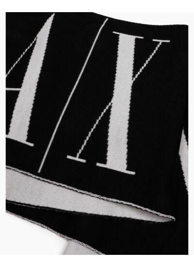 Écharpe femme - noir/blanc