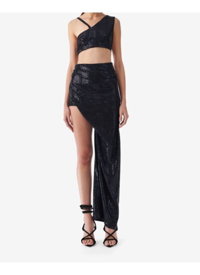 Jupe Asymétrique À Paillettes