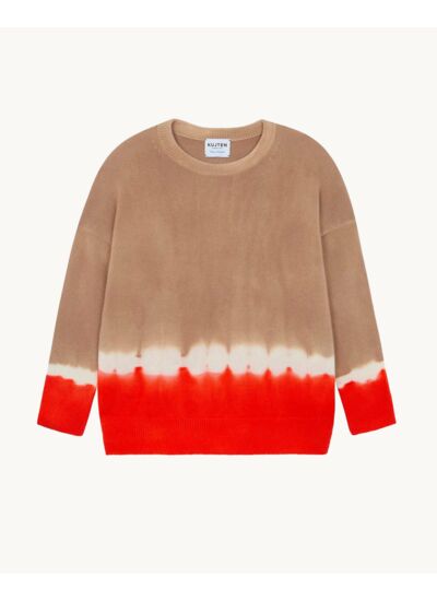 Pull Sienna Stripe Dye Pull Cachemire Oversize Tie & Dye, 4 fils