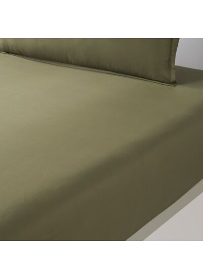 Kenzo - Drap housse en satin bleu, Kz Iconic