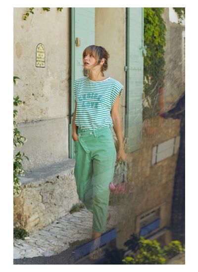 Jeans loose, large cosy, 7/8ème