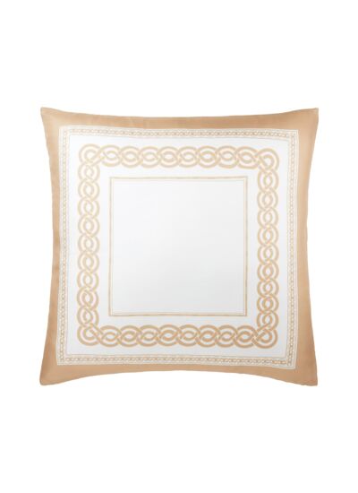 Yves Delorme - Housse de coussin en soie blanc, Joyau