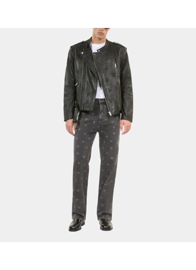 Jean Droit Imprimé Étoiles Homme