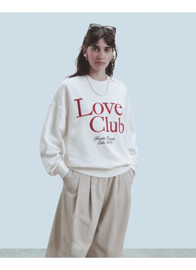 Sweatshirt Col Rond Love Club