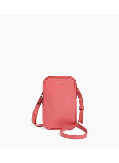 Etui téléphone en cuir grainé