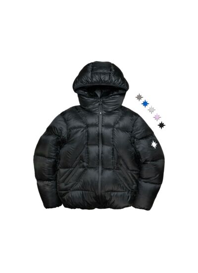 Finesse Mentality Puffer Jacket Black