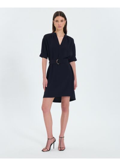 Robe courte en crêpe nocturne