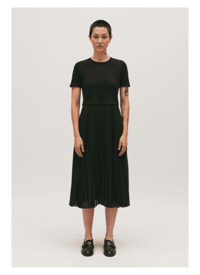 Robe Teli longue bimatière