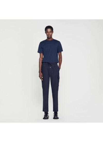 Pantalon cargo élastiqué