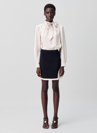 Claudie pierlot Blouse fluide col lavallière