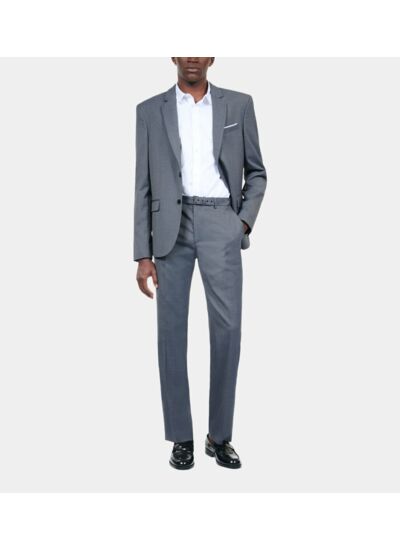 Pantalon De Costume En Laine Bleu Homme