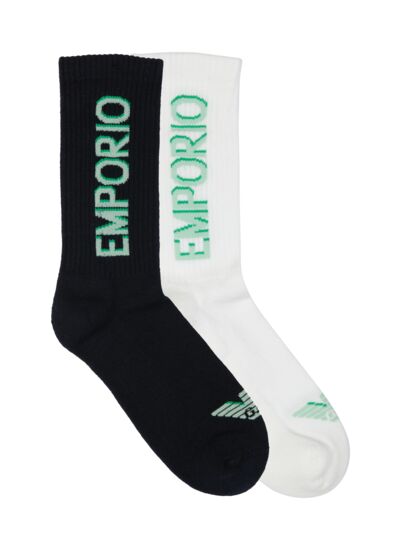 Chaussette - marine/bianco