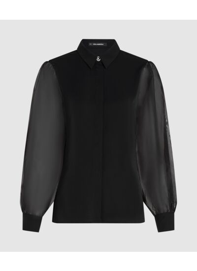 ORGANZA SLEEVE BLOUSE