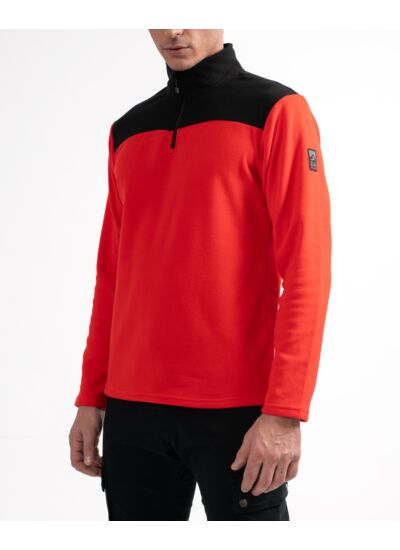 Polaire à col montant zippé homme