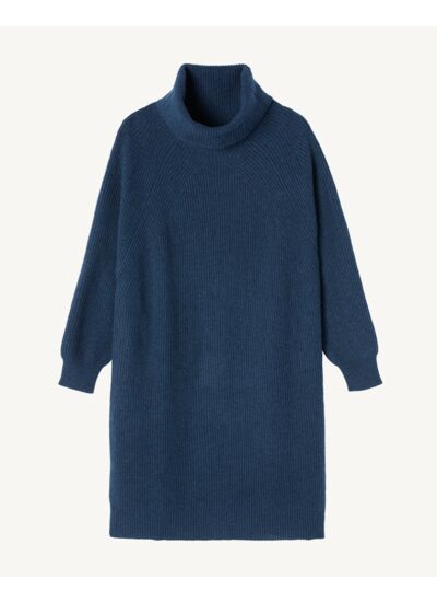 Robe col roulé à côtes - Femme - AIZOME