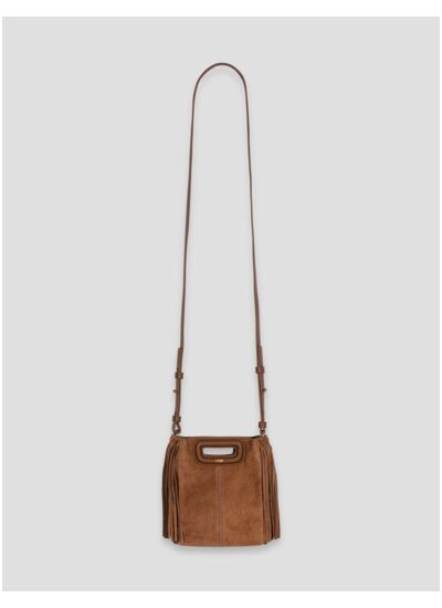 Sac M mini en cuir suède