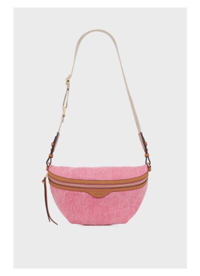 Sac Abbie Sac Banane En Toile Et Cuir Abbie