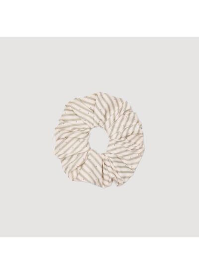 Chouchou strassé à rayures