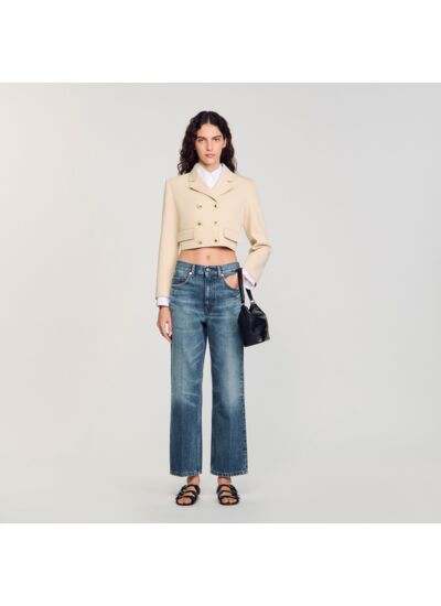 Veste courte à boutons