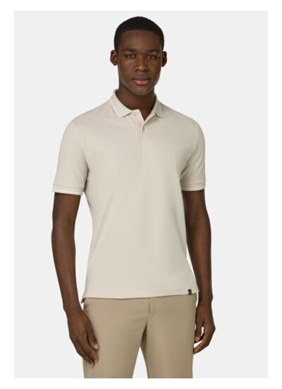 Polo en Piqué de Coton Mélangé