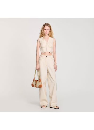 Veston court en jean