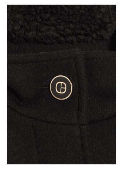 Manteau capuche noir