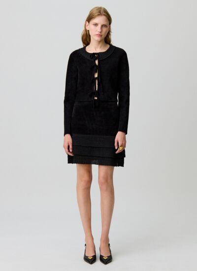 Claudie pierlot Jupe maille velours