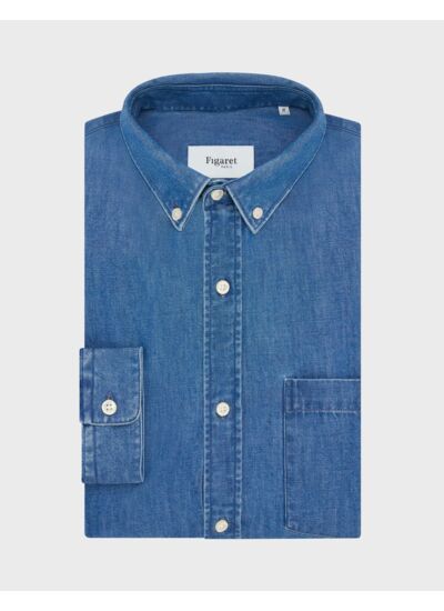 Chemise Gabriel en denim bleu