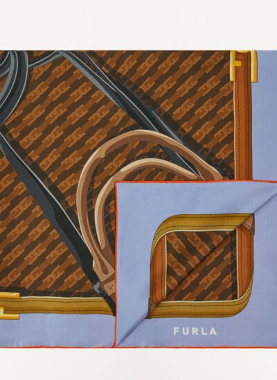 Furla tortona carre' 90x90 - seta twill st.little magnolia