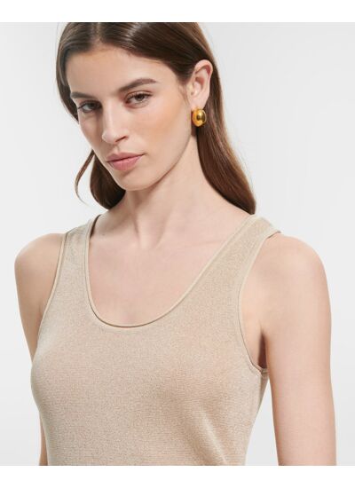 Top Nara Champagne en viscose