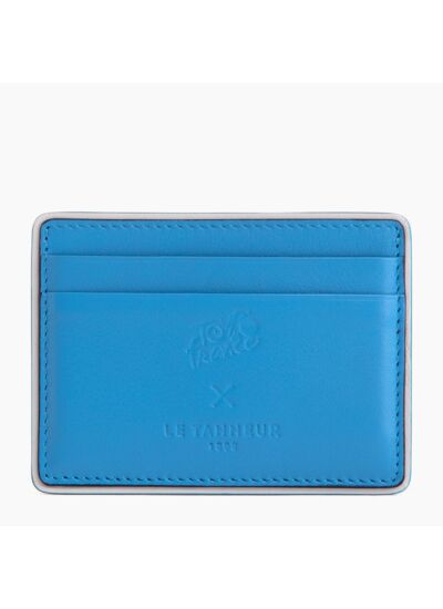 Porte cartes en cuir lisse