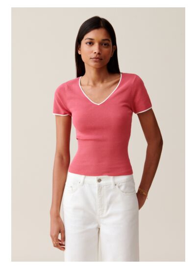 Top en en fine maille