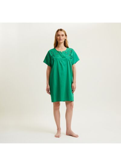 Laurence Tavernier - Chemise de nuit courte en satin, Hawai