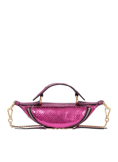 Origami De Lancel - Mini Sac Porte Croise Zippe - Fuchsia
