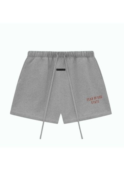 Essentials Fear Of God Short Fleece Soccer Gris