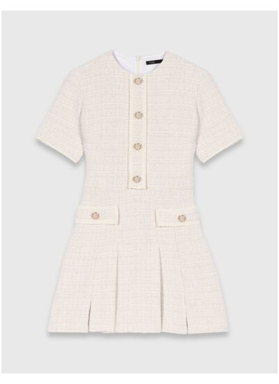 Robe courte en tweed