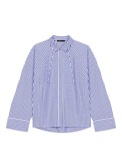 Chemise à rayures et strass