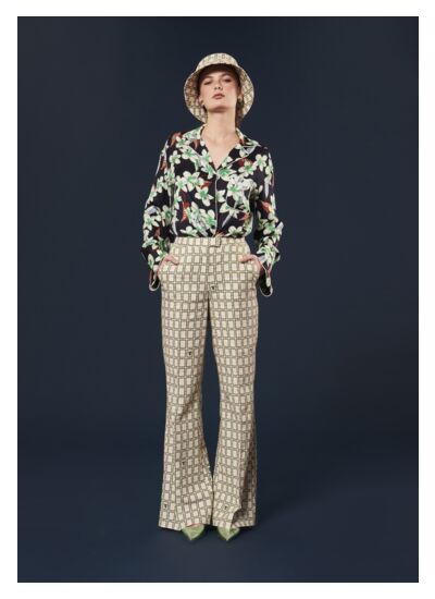 Pantalon Primavera-Ecru en Lin