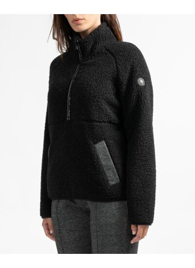 Sweat sherpa col montant
