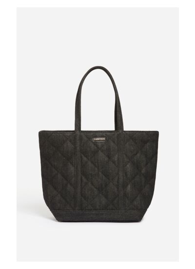 Cabas M En Coton Matelassé Porté Main