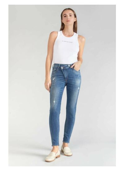 Jeans skinny taille haute POWER, 7/8ème
