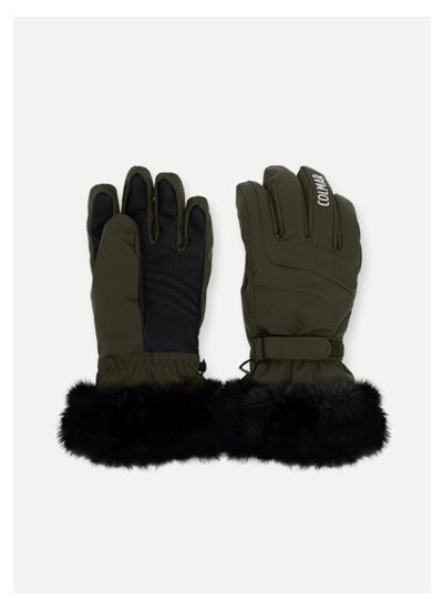 Gants de ski avec fourrure