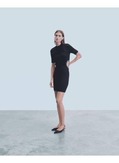 Robe Courte Manche Courte Bijoux Coeur