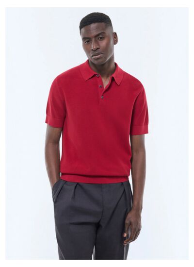 Polo en coton et cachemire