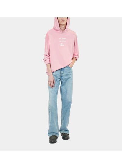 T-Shirt Manches Longues Avec Sérigraphie Rose Homme